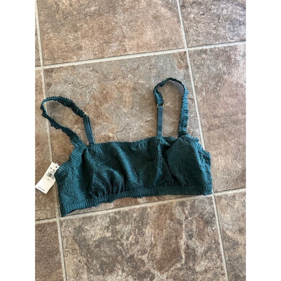 Aerie Coral Lace Bandeau Bralette Sycamore Size Small - Picture 3 of 7